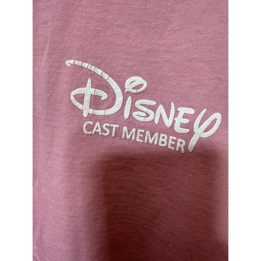 Disney Parks Cast Member Spirit Jersey Shirt Adult Large Pink Long Sleeve